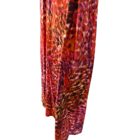 Natori Women’s Animal Print Ombré Dress Sleeveless Square Neck Size XL No Belt - Picture 4 of 10